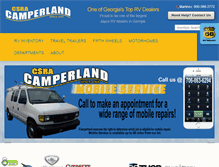 Tablet Screenshot of csracamperland.com